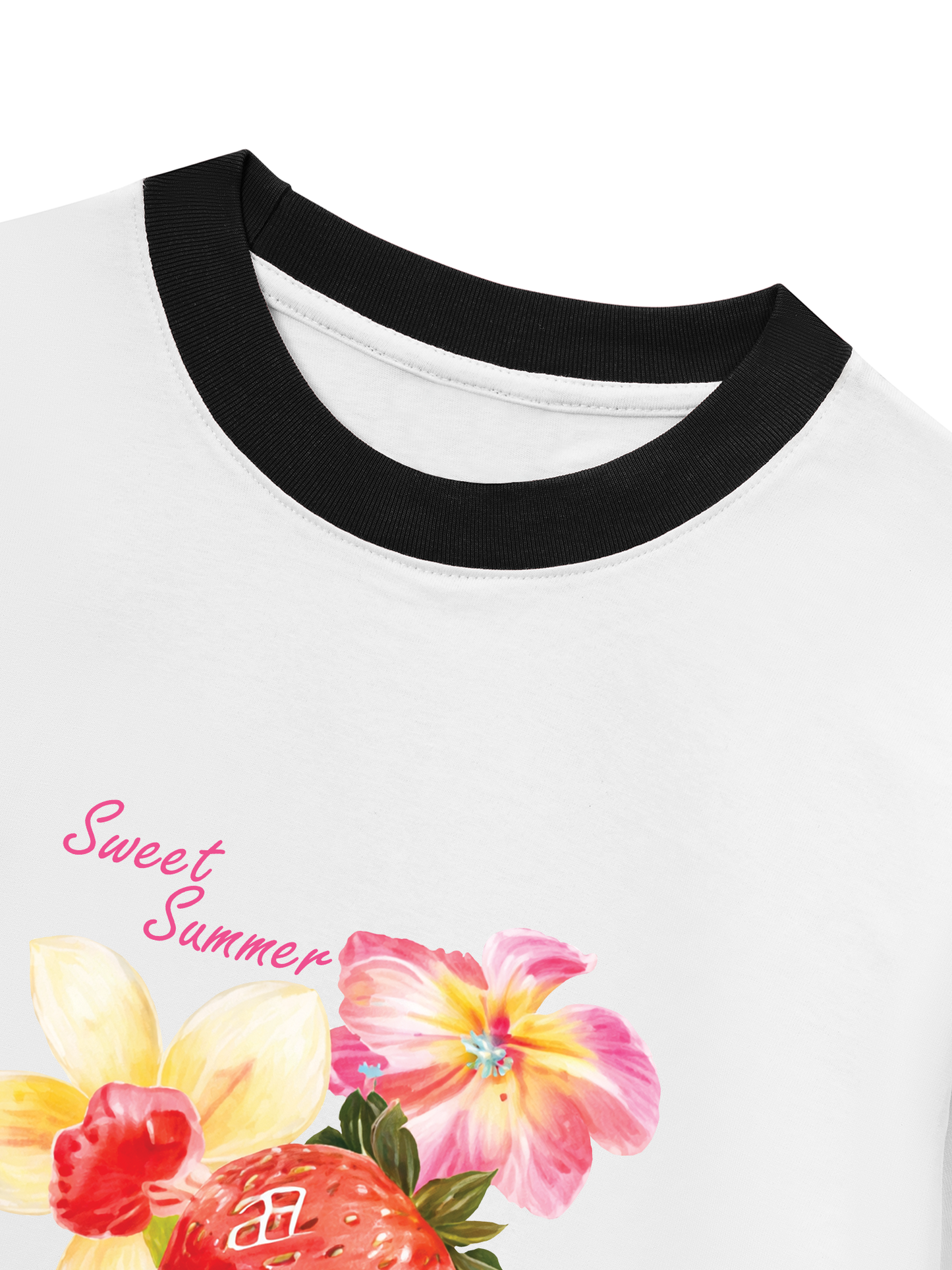 Áo Thun Ringer Relaxed Fit Summer Vibes Sweet Summer