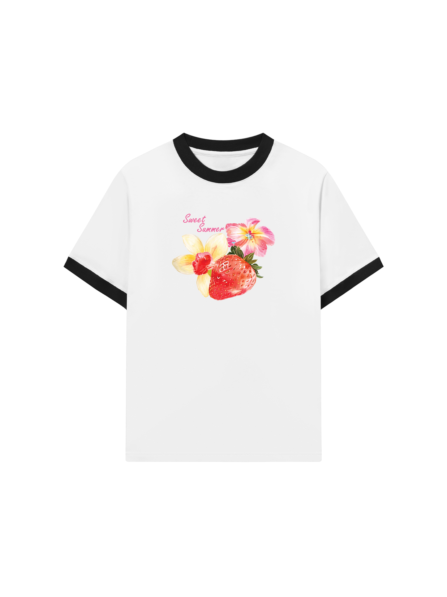 Áo Thun Ringer Relaxed Fit Summer Vibes Sweet Summer