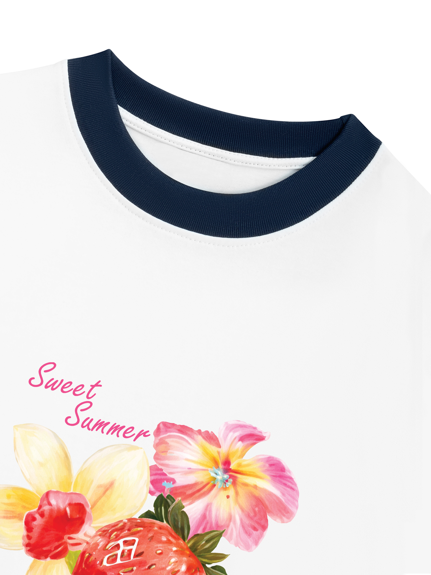 Áo Thun Ringer Relaxed Fit Summer Vibes Sweet Summer
