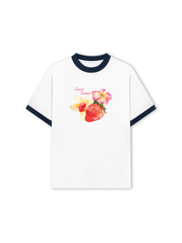 Áo Thun Ringer Relaxed Fit Summer Vibes Sweet Summer