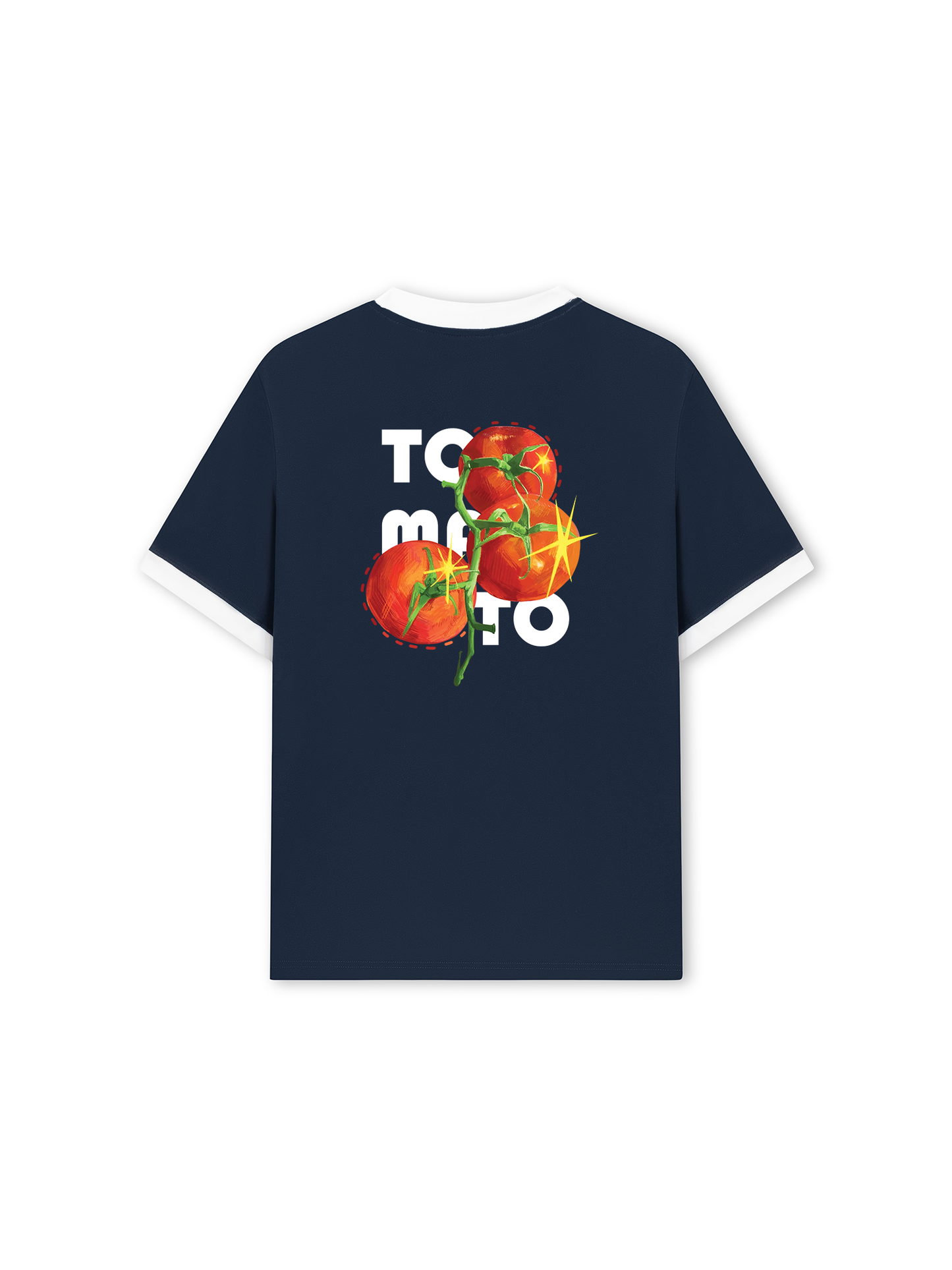 Áo Thun Ringer Relaxed Fit Summer Vibes Tomato