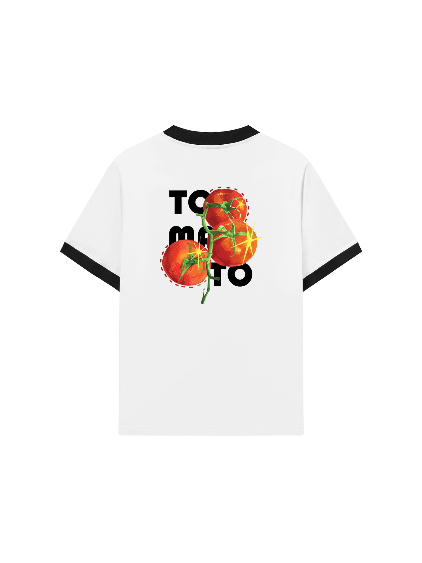 Áo Thun Ringer Relaxed Fit Summer Vibes Tomato