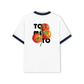 Áo Thun Ringer Relaxed Fit Summer Vibes Tomato