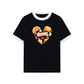 Áo Thun Ringer Relaxed Fit Summer Vibes Heart Orange Summer