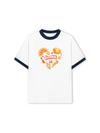 Áo Thun Ringer Relaxed Fit Summer Vibes Heart Orange Summer
