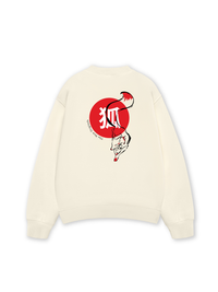 Áo Sweater Nỉ Hai Da Japan Spirit Kitsune