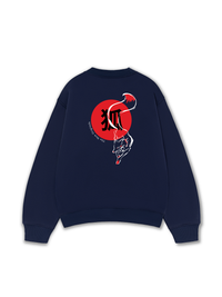 Áo Sweater Nỉ Hai Da Japan Spirit Kitsune