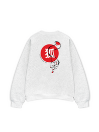 Áo Sweater Nỉ Hai Da Japan Spirit Kitsune