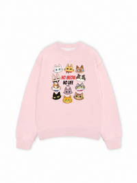 Áo Sweater Nỉ Hai Da Animal Mood No Meow No Life