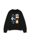 Áo Sweater Nỉ Hai Da Daily Cuties Blue Mood Good Pup