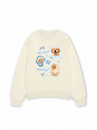 Áo Sweater Nỉ Hai Da Daily Cuties Blue Mood Good Pup
