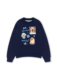 Áo Sweater Nỉ Hai Da Daily Cuties Blue Mood Good Pup