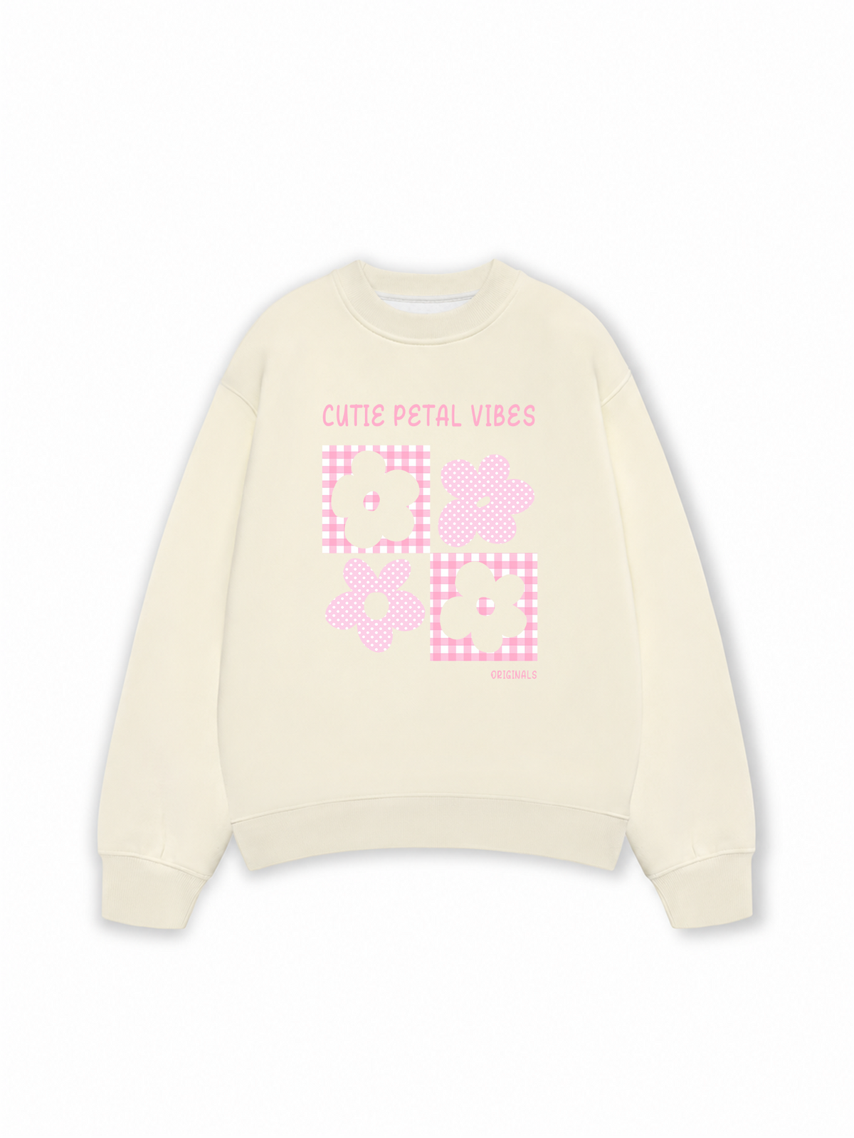 Áo Sweater Nỉ Hai Da Daily Cuties Cutie Petal Vibes