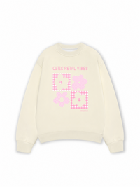 Áo Sweater Nỉ Hai Da Daily Cuties Cutie Petal Vibes