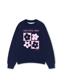 Áo Sweater Nỉ Hai Da Daily Cuties Cutie Petal Vibes