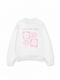 Áo Sweater Nỉ Hai Da Daily Cuties Cutie Petal Vibes