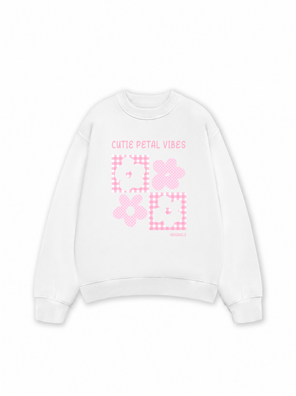 Áo Sweater Nỉ Hai Da Daily Cuties Cutie Petal Vibes