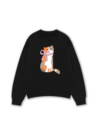 Áo Sweater Nỉ Hai Da Daily Cuties Meow & Bow