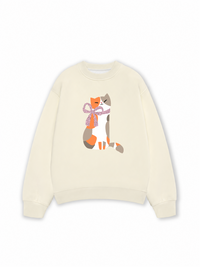Áo Sweater Nỉ Hai Da Daily Cuties Meow & Bow