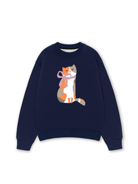 Áo Sweater Nỉ Hai Da Daily Cuties Meow & Bow