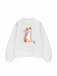 Áo Sweater Nỉ Hai Da Daily Cuties Meow & Bow