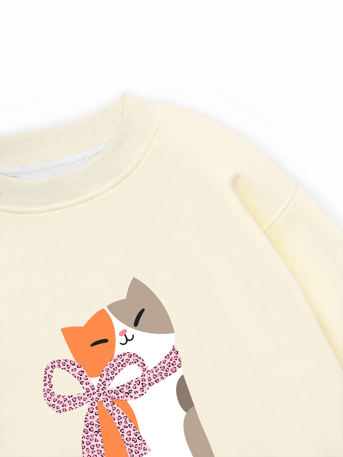Áo Sweater Nỉ Hai Da Daily Cuties Meow & Bow