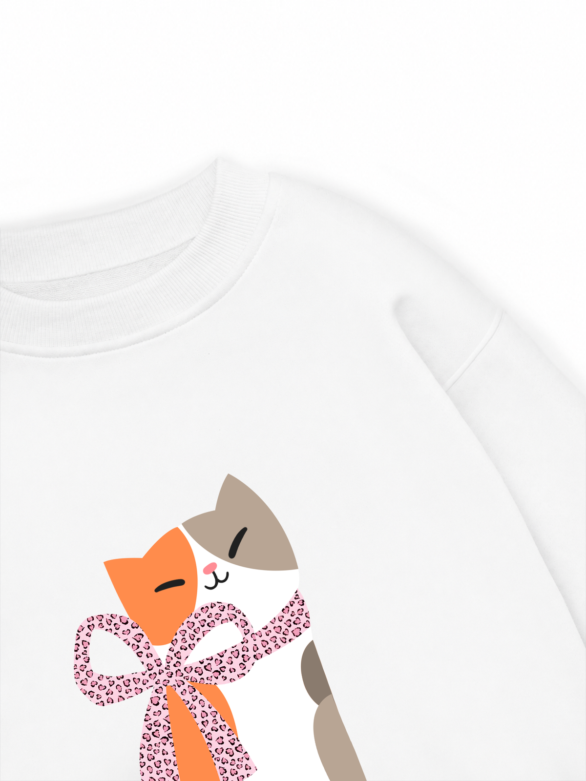 Áo Sweater Nỉ Hai Da Daily Cuties Meow & Bow