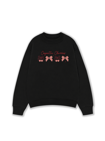Áo Sweater Nỉ Hai Da Daily Cuties Coquette Cherries