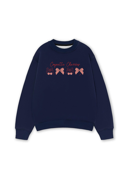Áo Sweater Nỉ Hai Da Daily Cuties Coquette Cherries