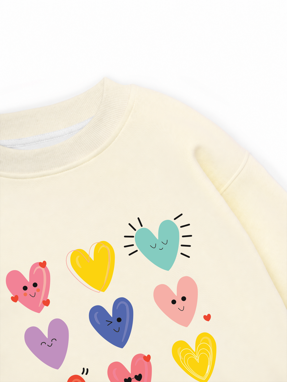 Áo Sweater Nỉ Hai Da Daily Cuties Little Heart Club