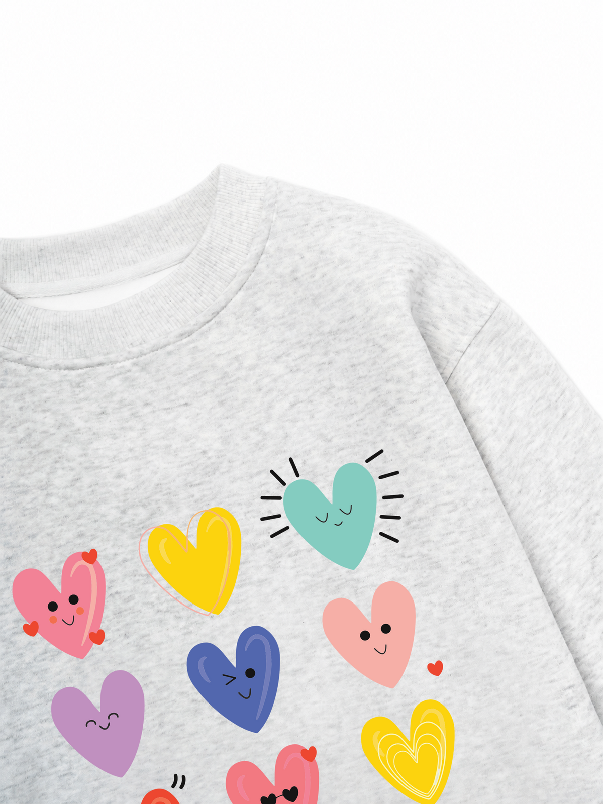 Áo Sweater Nỉ Hai Da Daily Cuties Little Heart Club