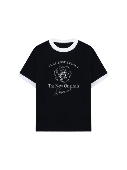 Áo Thun Ringer Relaxed Fit Old Money Pure Rose Legacy