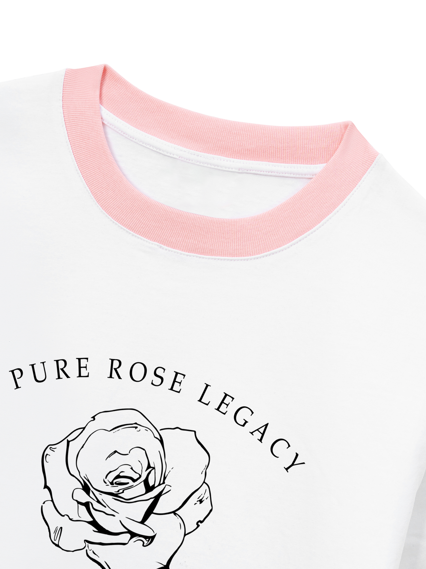 Áo Thun Ringer Relaxed Fit Old Money Pure Rose Legacy