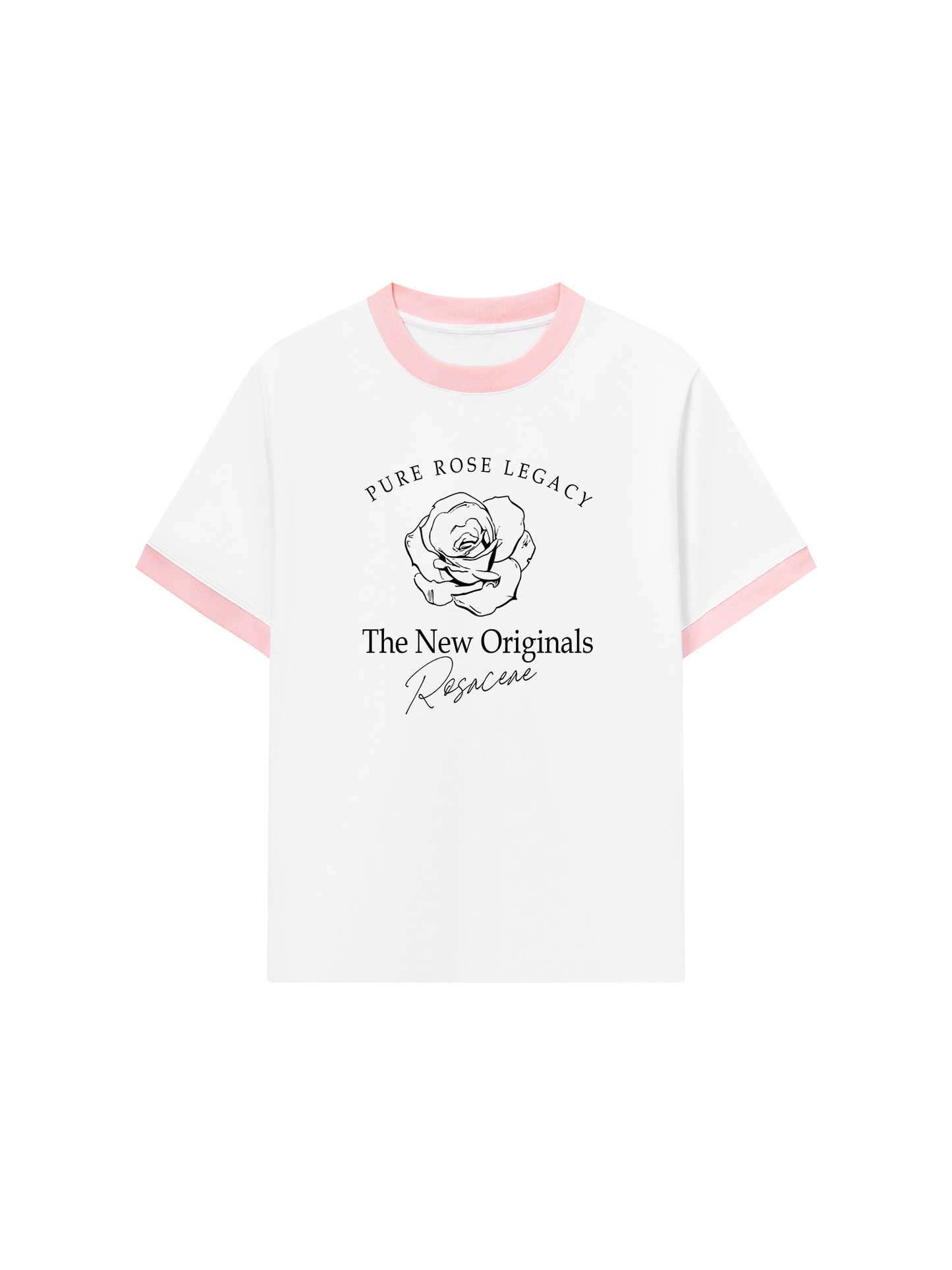 Áo Thun Ringer Relaxed Fit Old Money Pure Rose Legacy