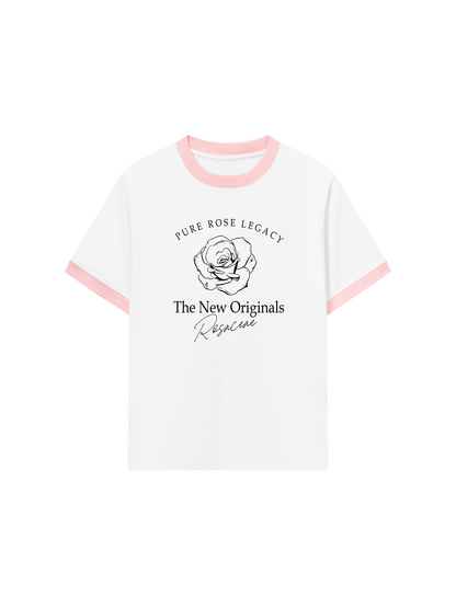 Áo Thun Ringer Relaxed Fit Old Money Pure Rose Legacy