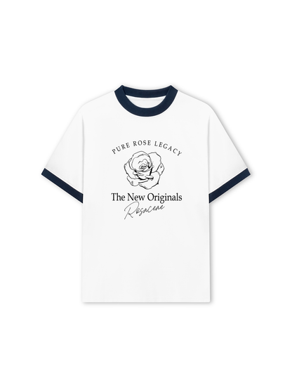 Áo Thun Ringer Relaxed Fit Old Money Pure Rose Legacy