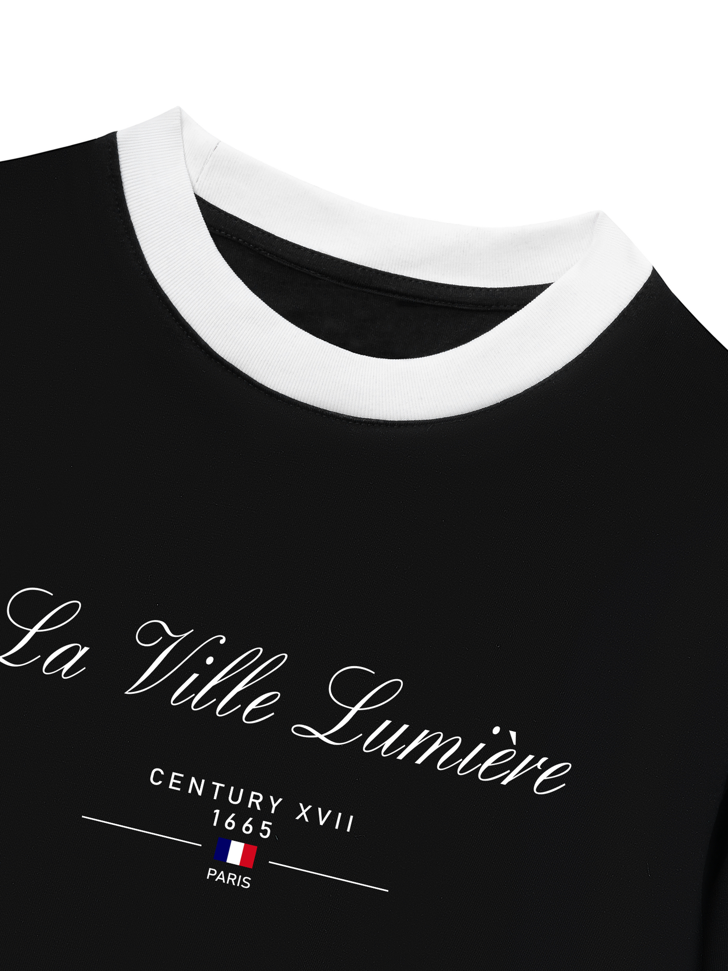 Áo Thun Ringer Relaxed Fit Old Money La Ville Lumière