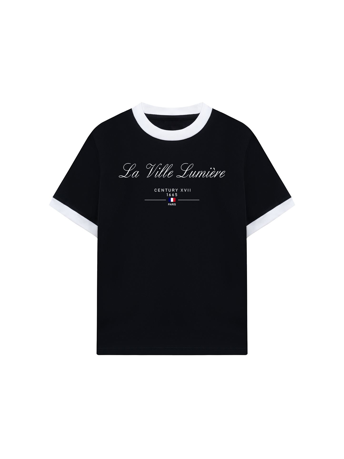 Áo Thun Ringer Relaxed Fit Old Money La Ville Lumière