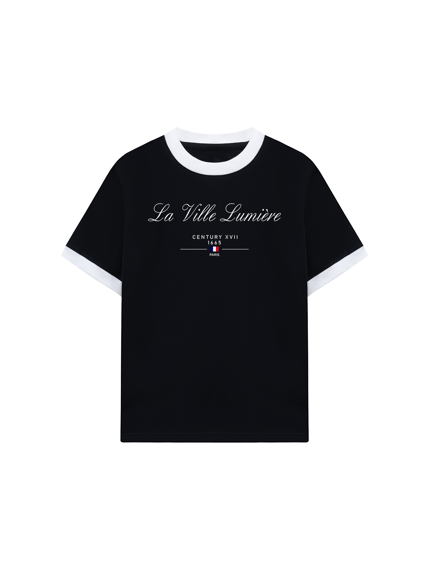 Áo Thun Ringer Relaxed Fit Old Money La Ville Lumière