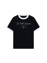 Áo Thun Ringer Relaxed Fit Old Money La Ville Lumière