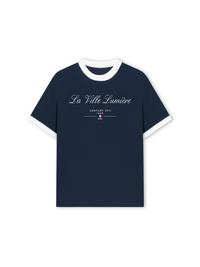 Áo Thun Ringer Relaxed Fit Old Money La Ville Lumière