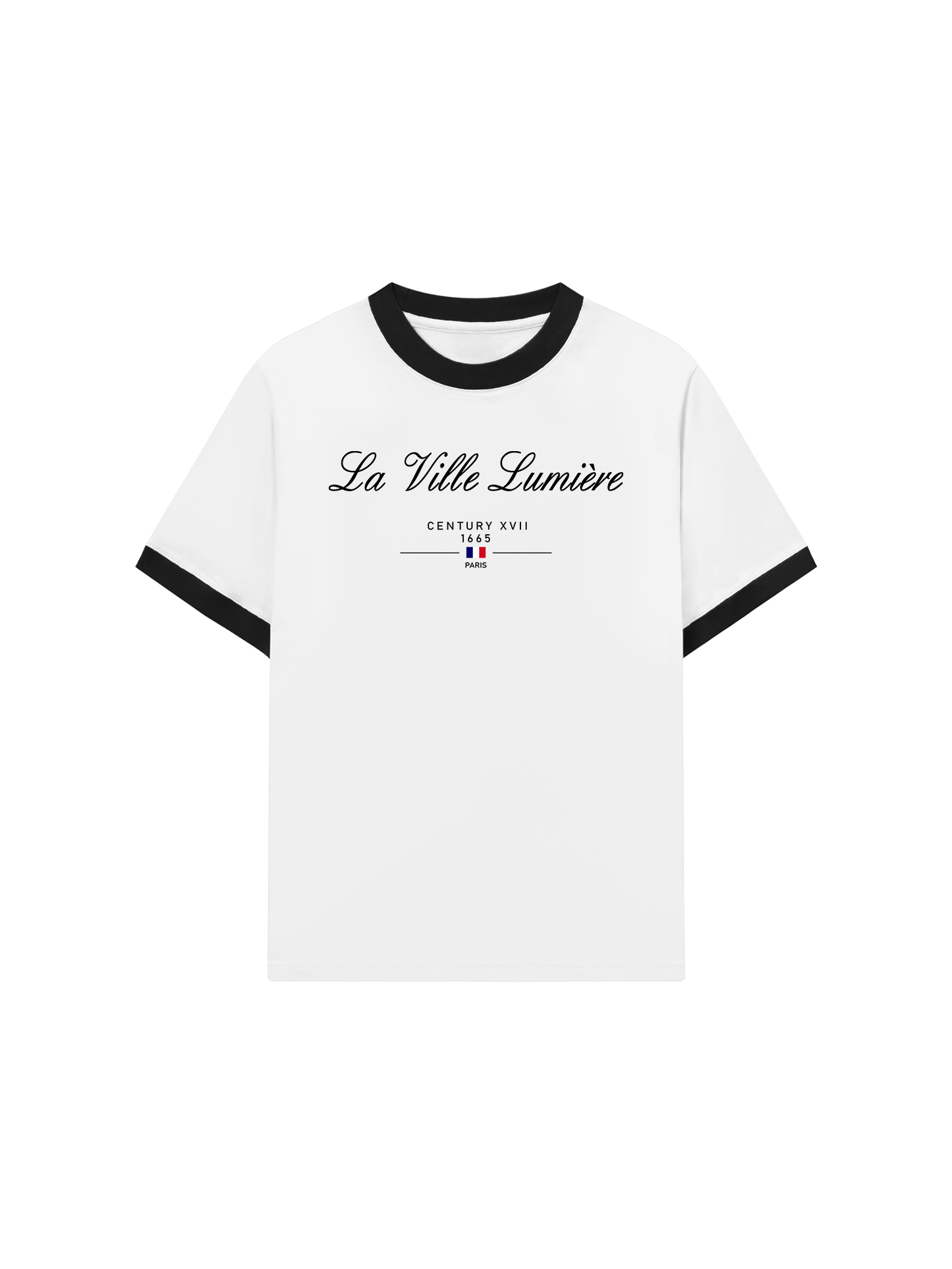Áo Thun Ringer Relaxed Fit Old Money La Ville Lumière