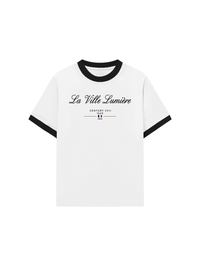 Áo Thun Ringer Relaxed Fit Old Money La Ville Lumière