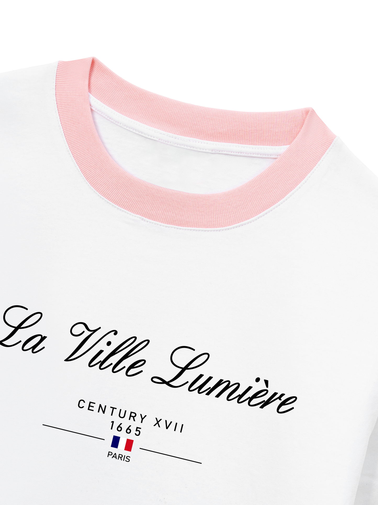 Áo Thun Ringer Relaxed Fit Old Money La Ville Lumière