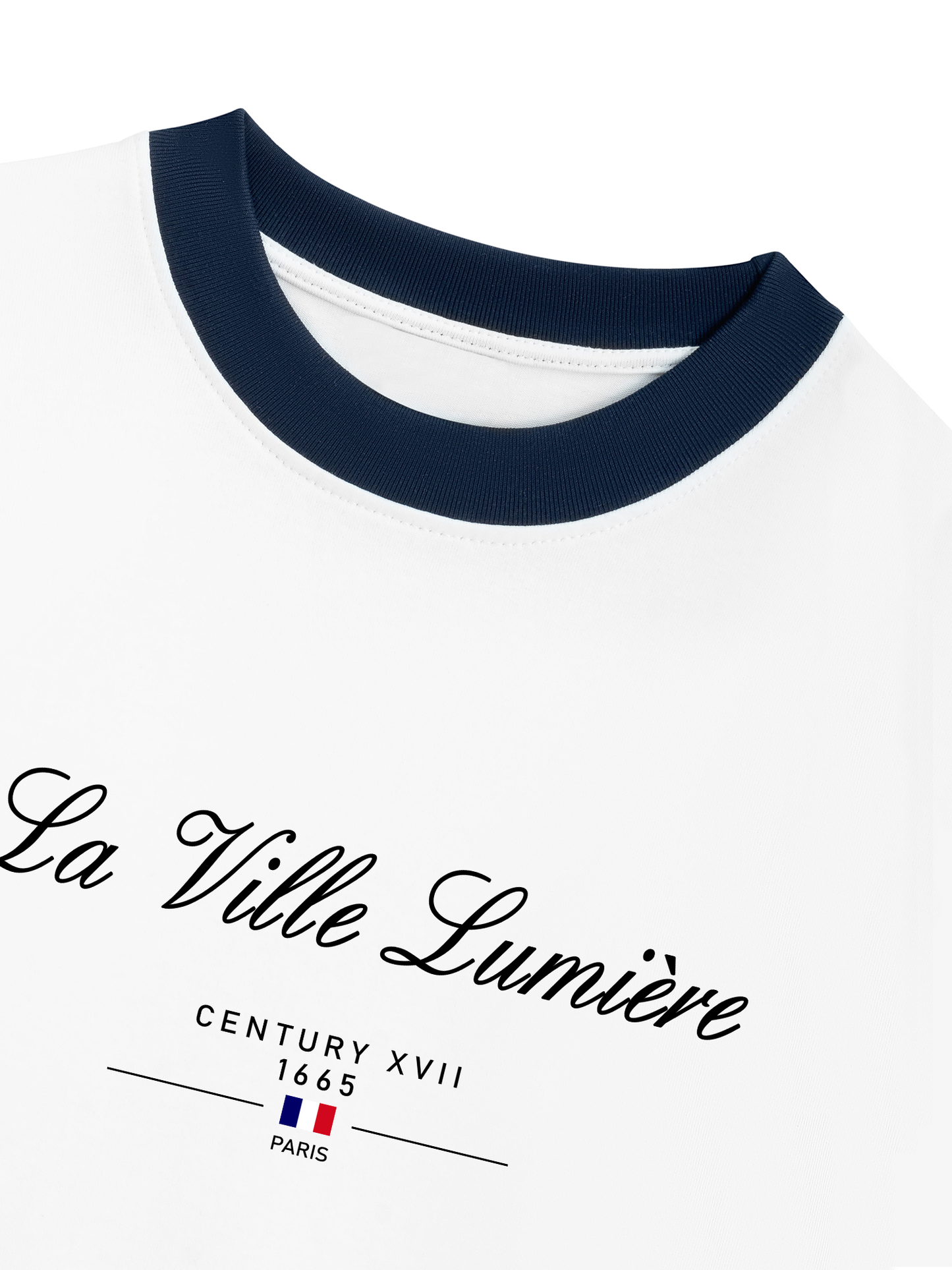 Áo Thun Ringer Relaxed Fit Old Money La Ville Lumière