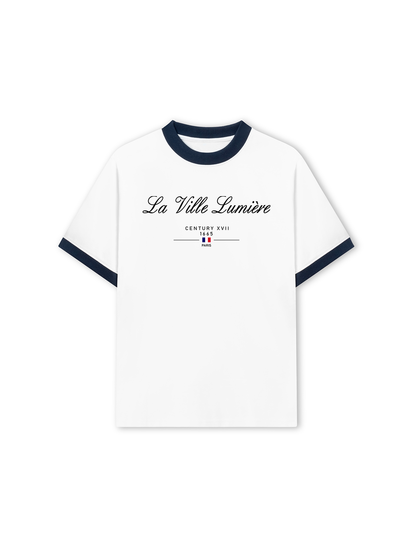 Áo Thun Ringer Relaxed Fit Old Money La Ville Lumière