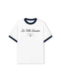 Áo Thun Ringer Relaxed Fit Old Money La Ville Lumière