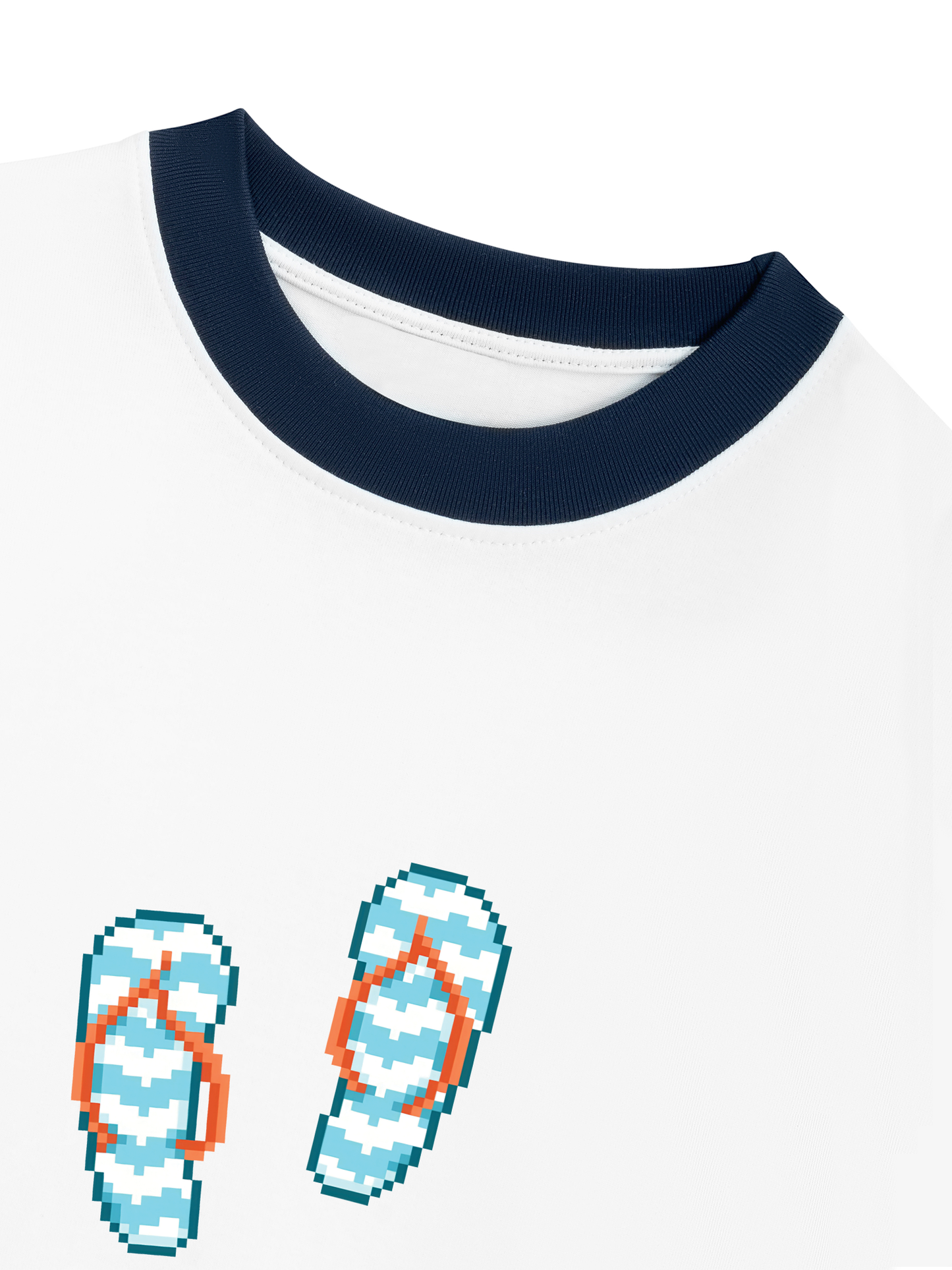 Áo Thun Ringer Relaxed Fit Summer Vibes Let_s Go To The Beach