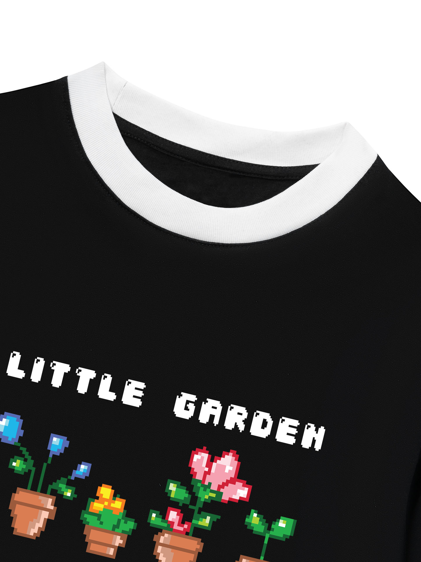 Áo Thun Ringer Relaxed Fit Summer Vibes Little Garden