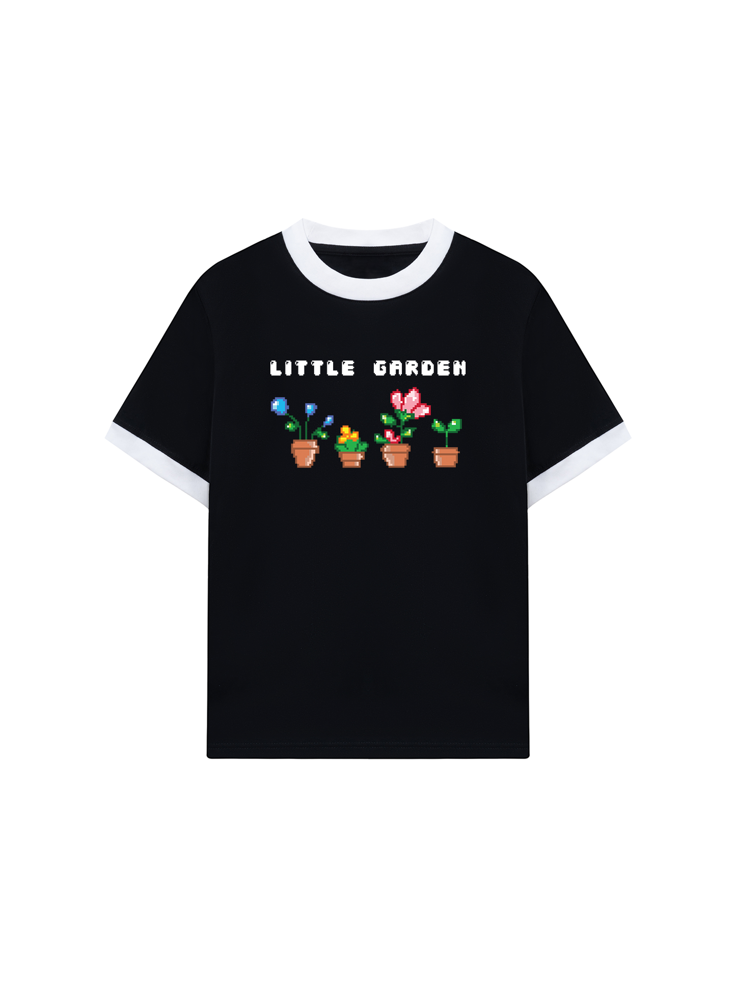 Áo Thun Ringer Relaxed Fit Summer Vibes Little Garden